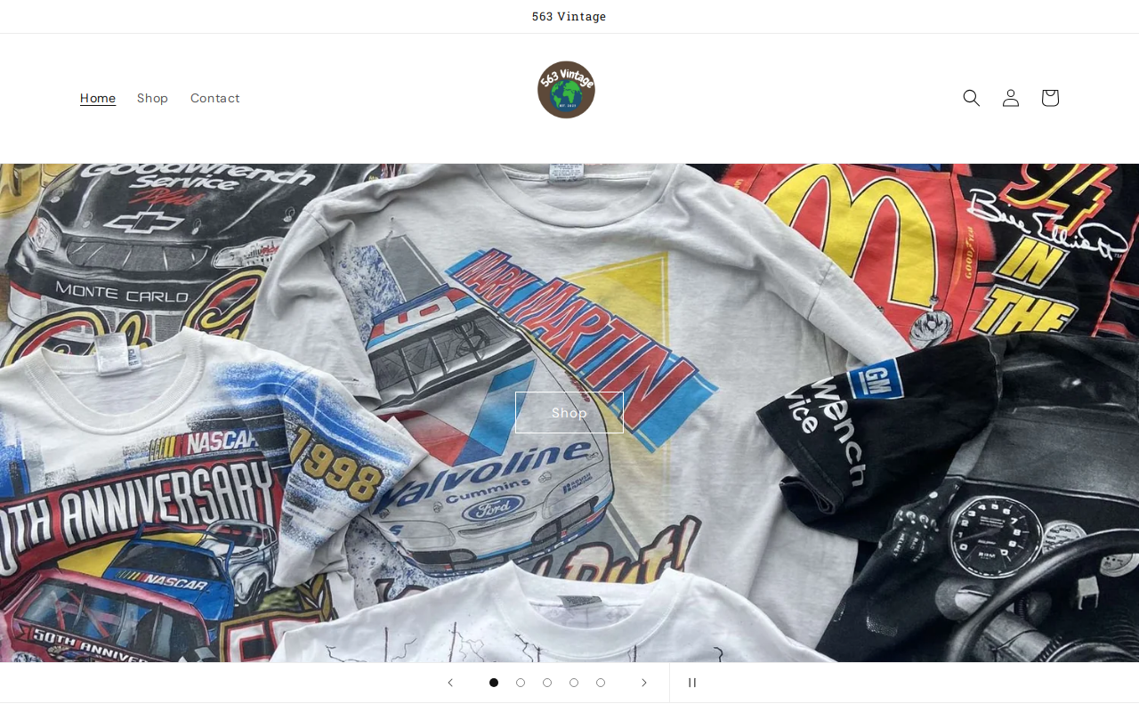 563 Vintage website preview