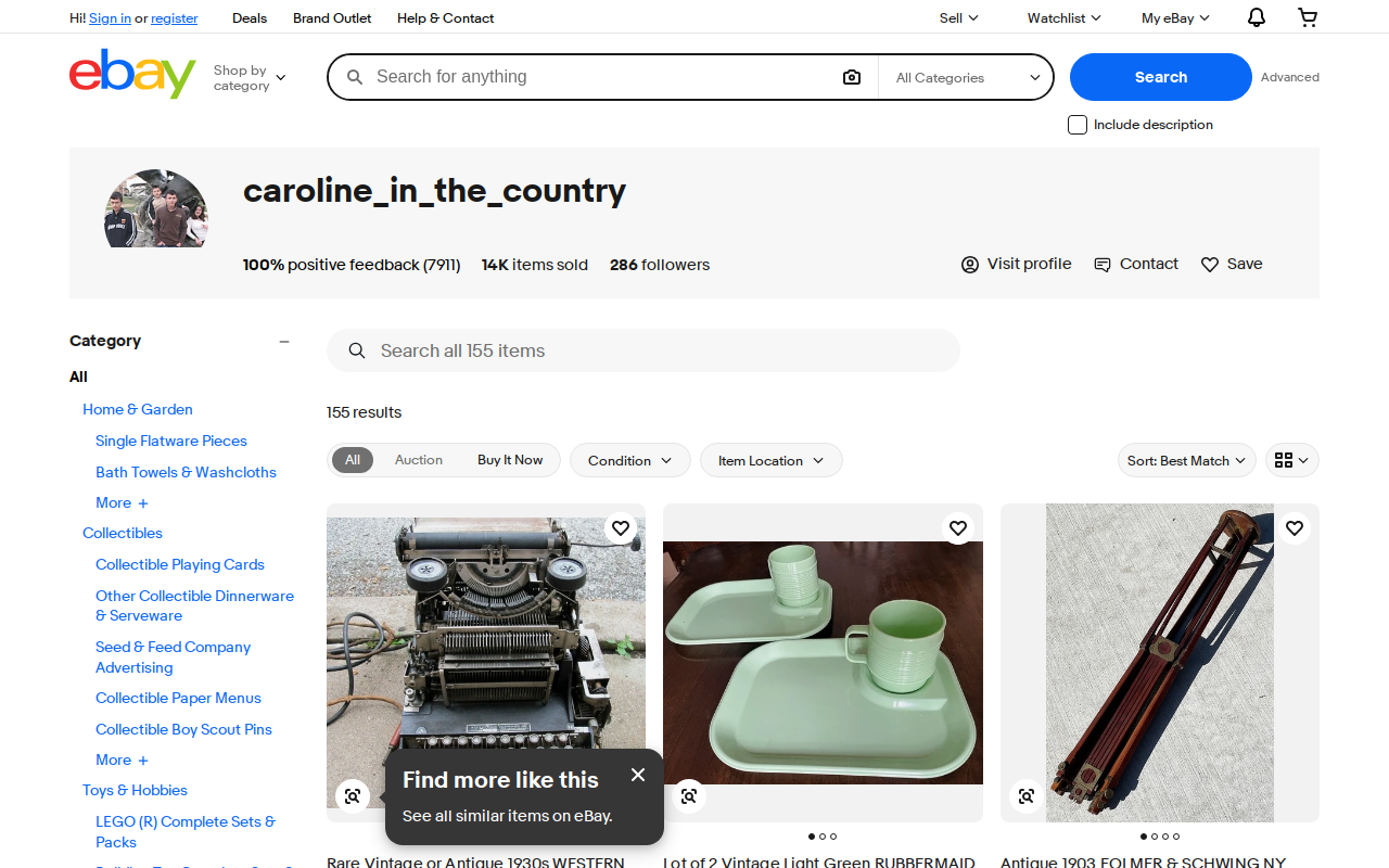 Caroline In The Country website preview