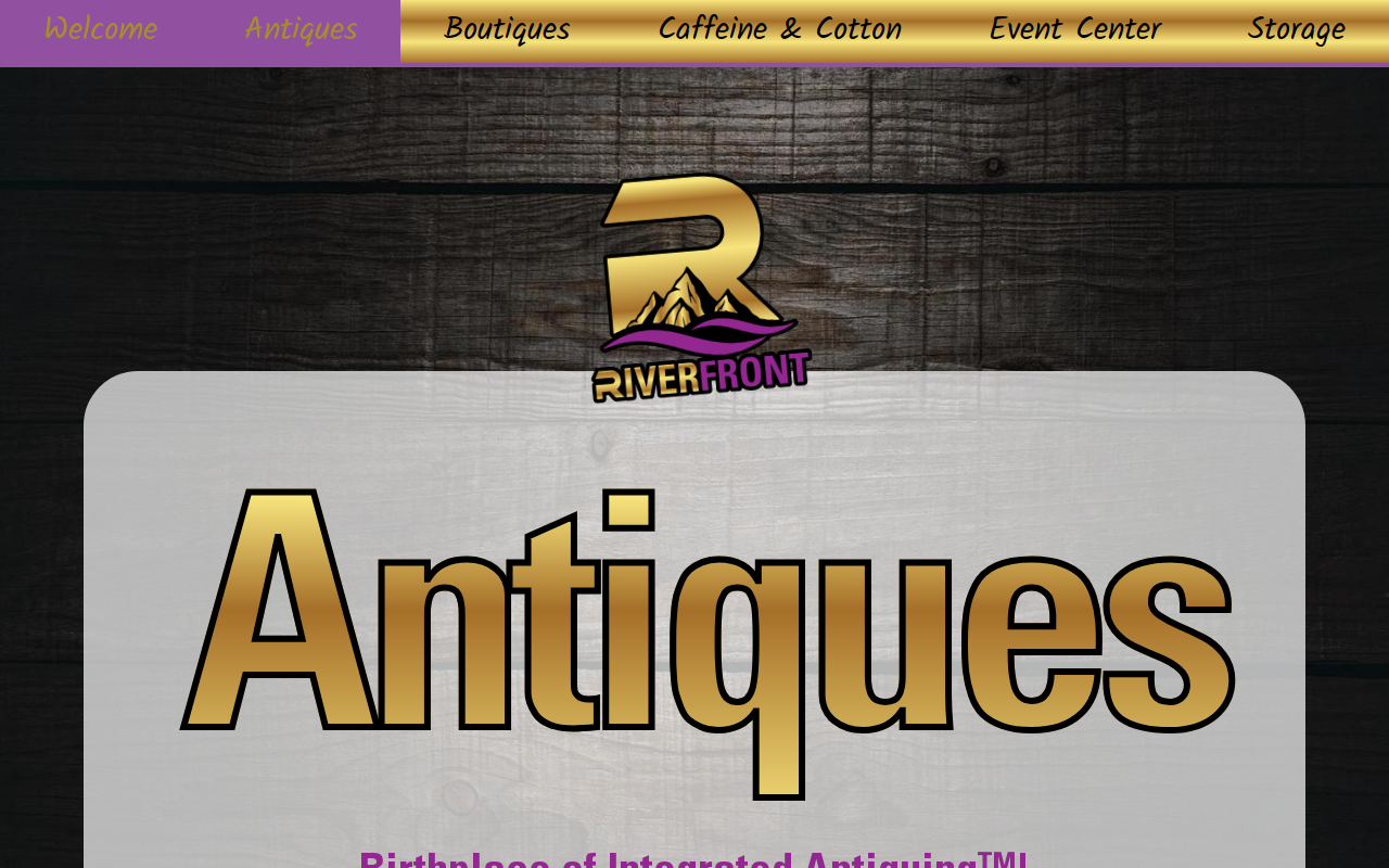 Riverfront Antiques website preview
