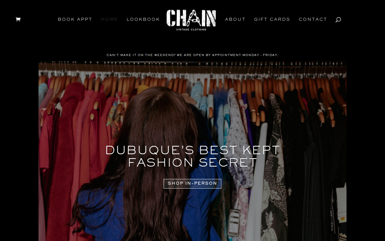 CHAIN Vintage website preview