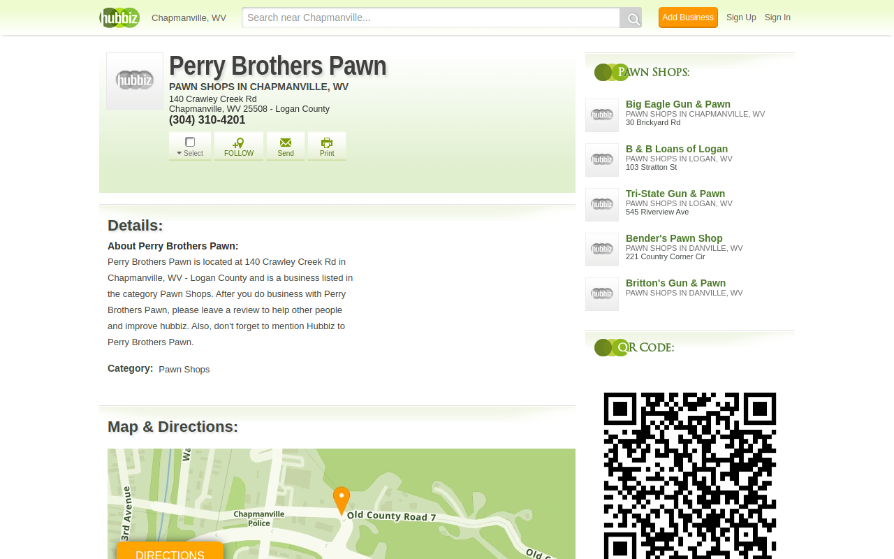 Perry Brothers Pawn website preview