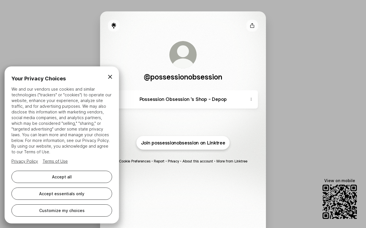 Possession Obssession website preview