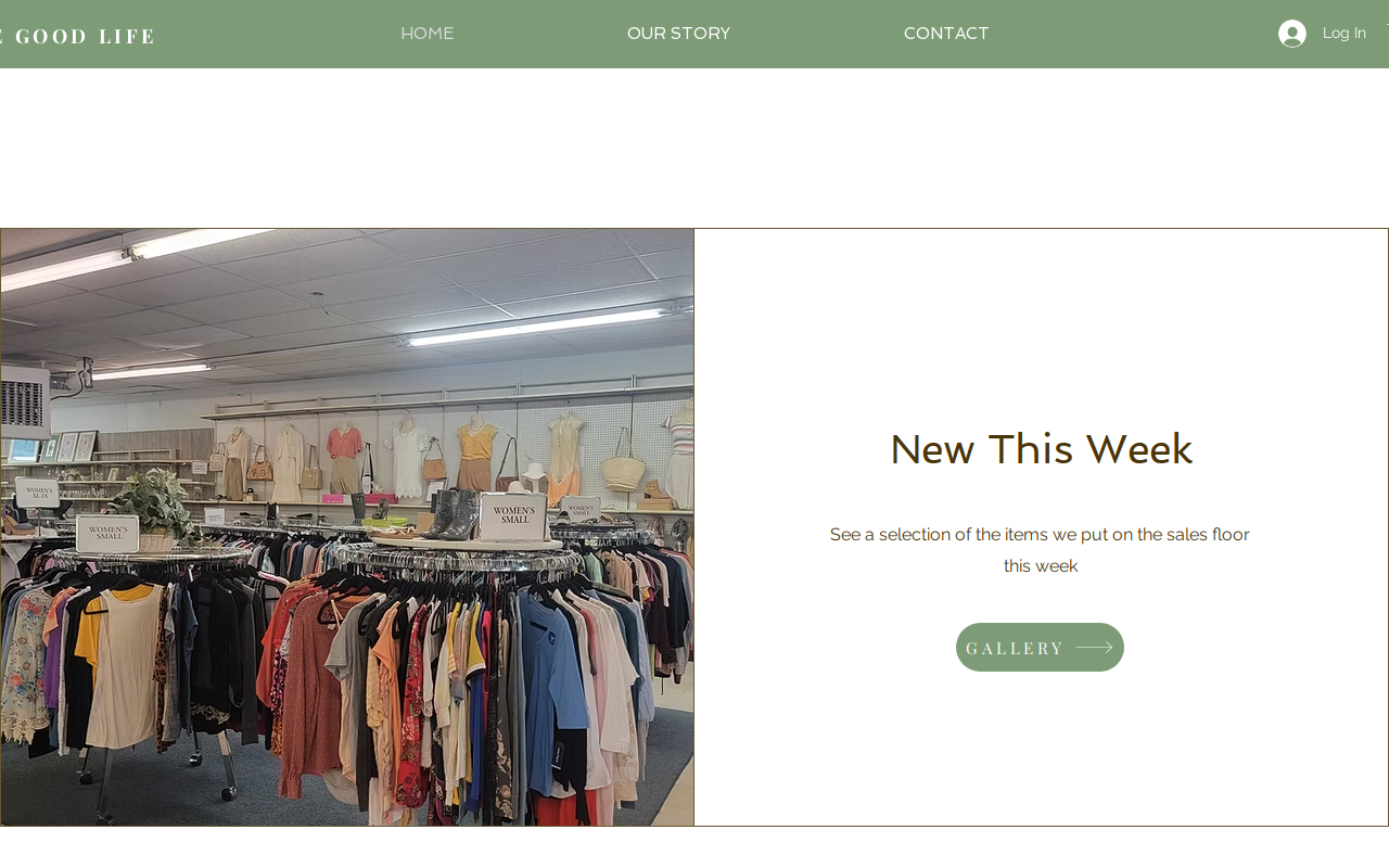 The Good Life Consignment Shop website preview