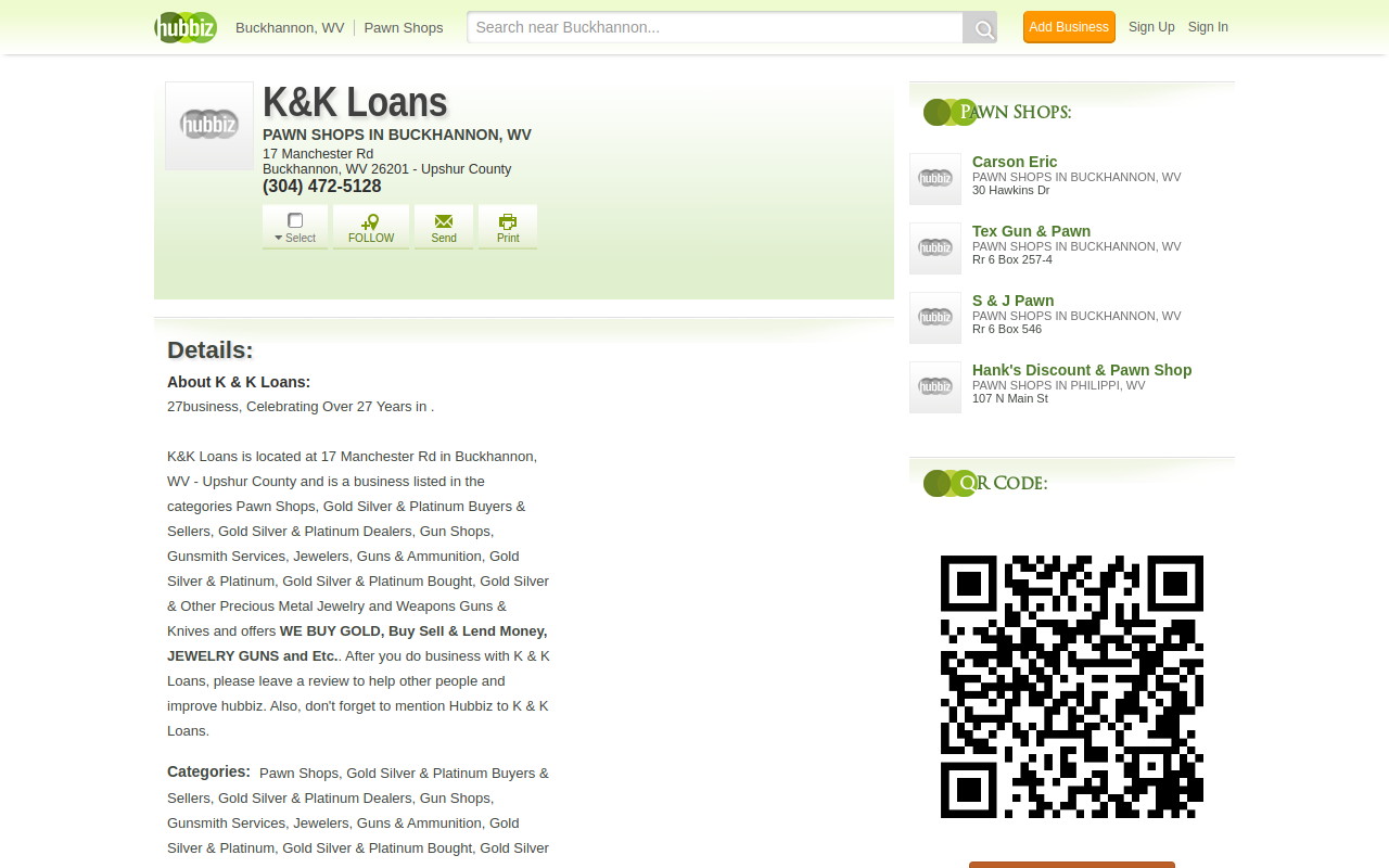K&k Loans website preview