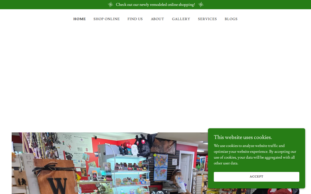 The Thrifty Mountaineer website preview