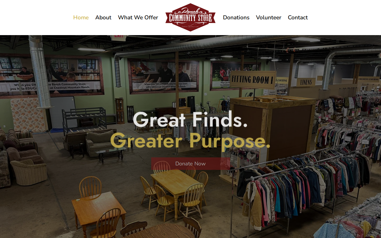 The Ranch Community Store website preview