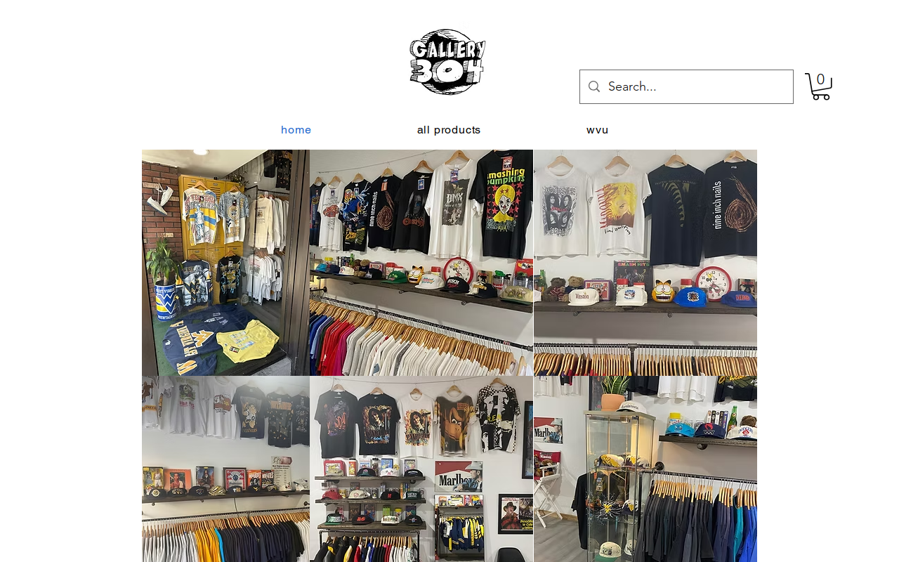 Gallery 304 Vintage Shop website preview