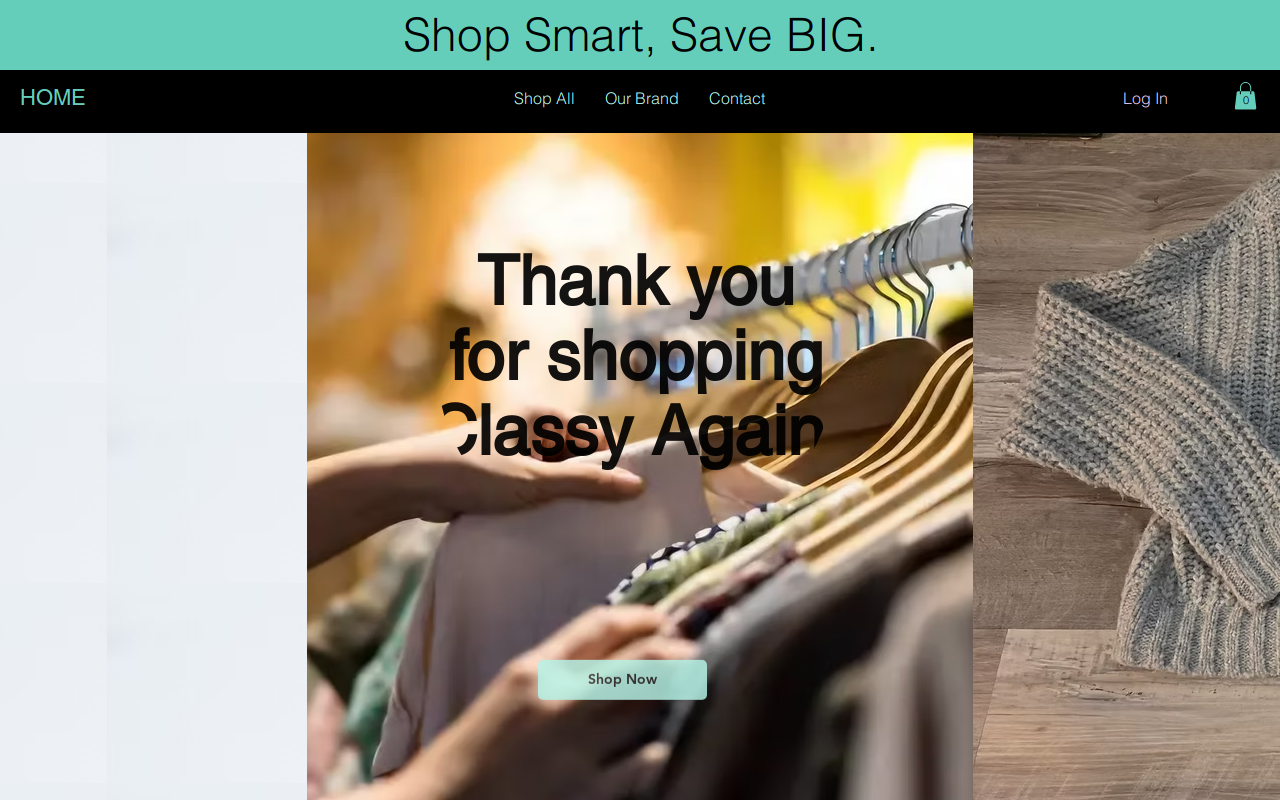Classy Again website preview