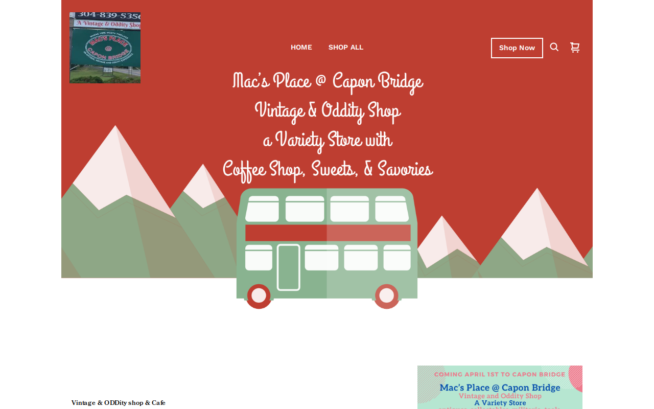 Mac's Place website preview