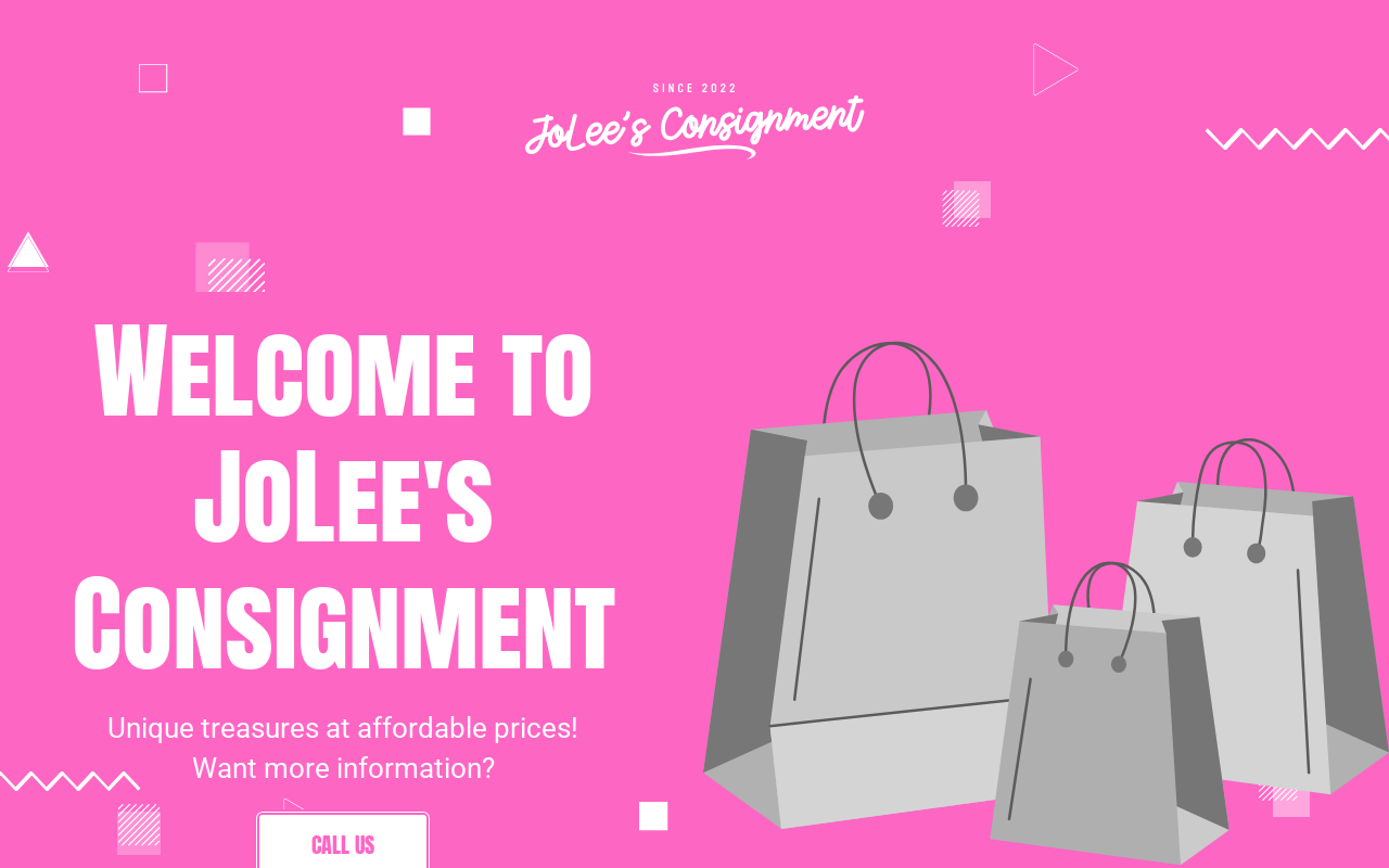 JoLee's Consignment Shop website preview