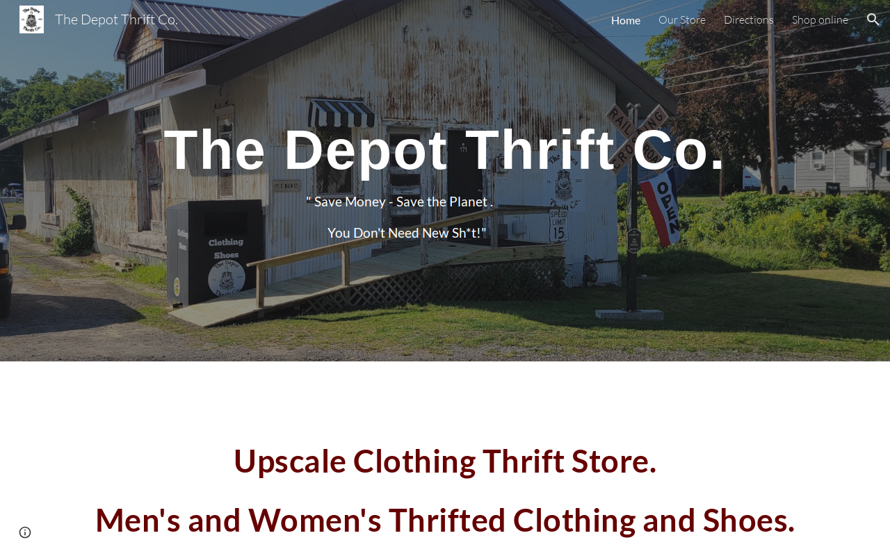 The Depot Thrift Co. website preview