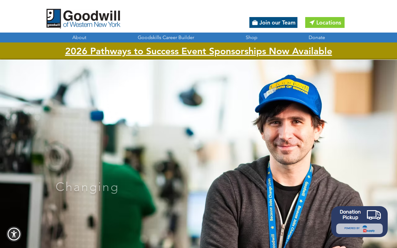 Goodwill Store and Donation Center website preview