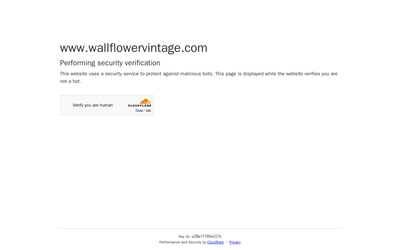 Wallflower Vintage website preview