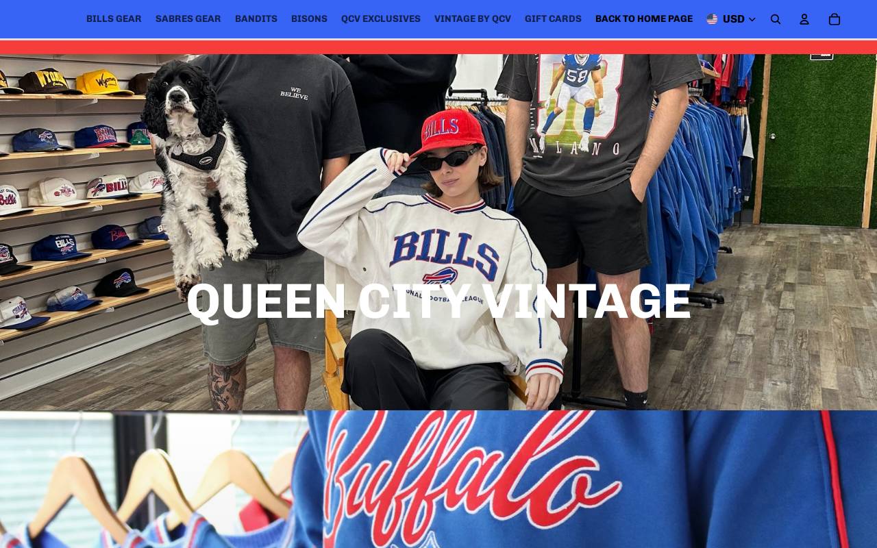 Queen City Vintage website preview