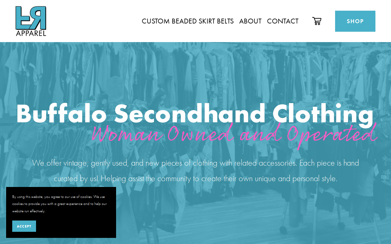Flip It & Reverse It Apparel website preview