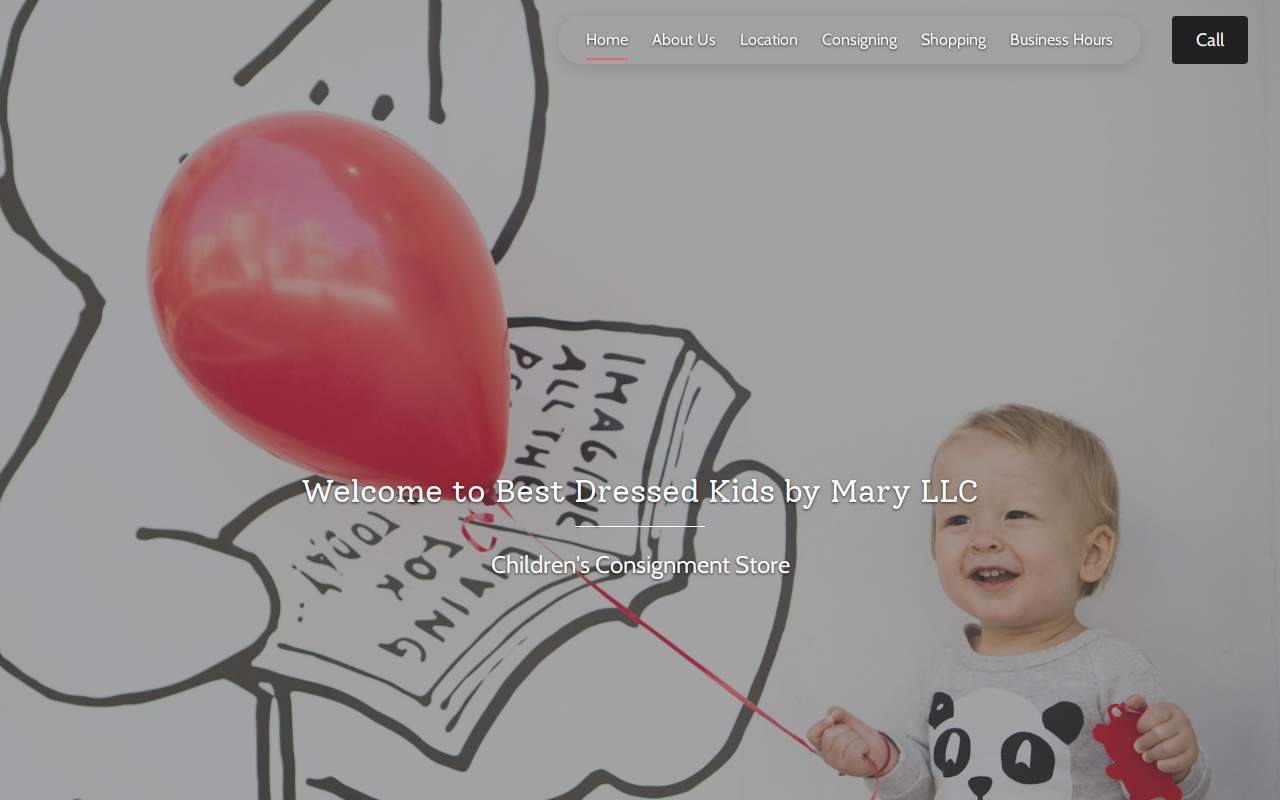 Best Dressed Kids website preview