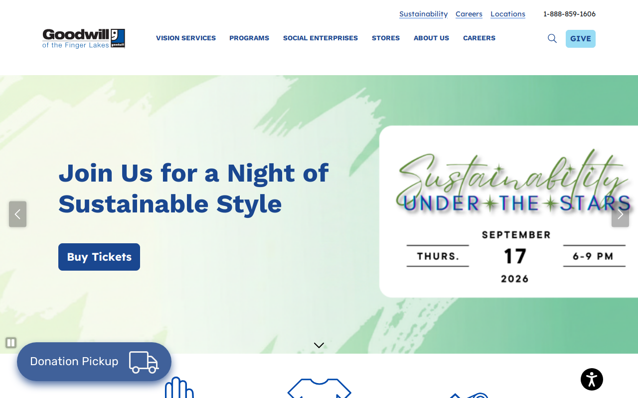 Goodwill Clearance Center website preview