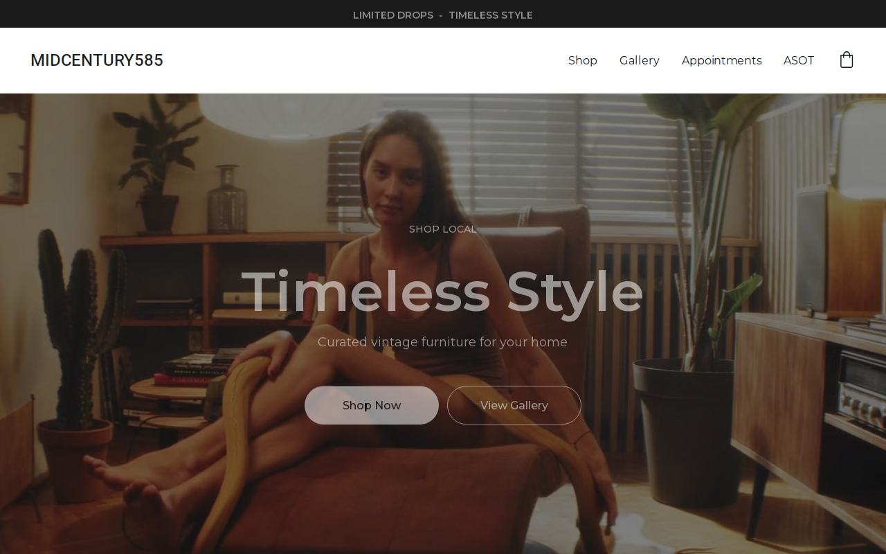 MidCentury585 website preview