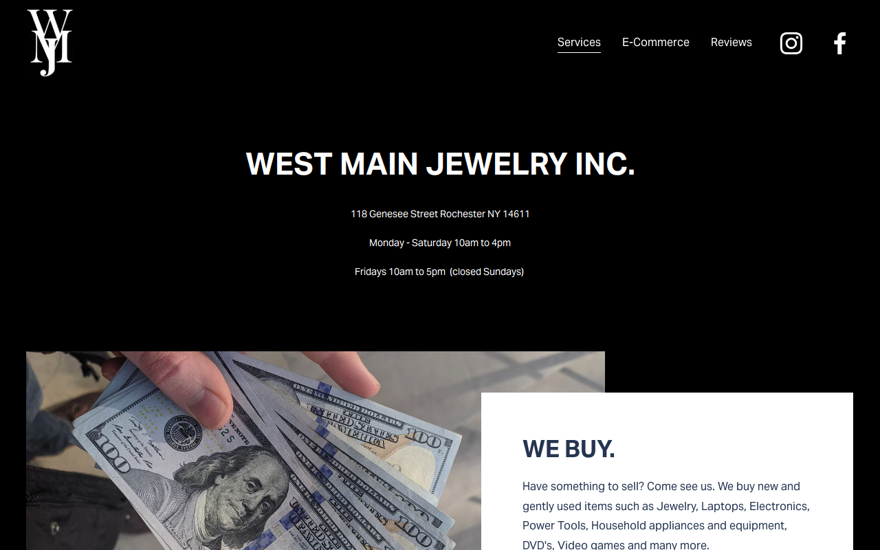 West Main Jewelry Inc website preview