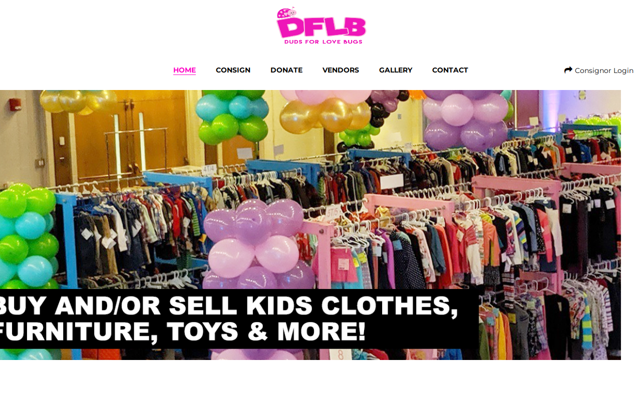 Duds For Love Bugs website preview