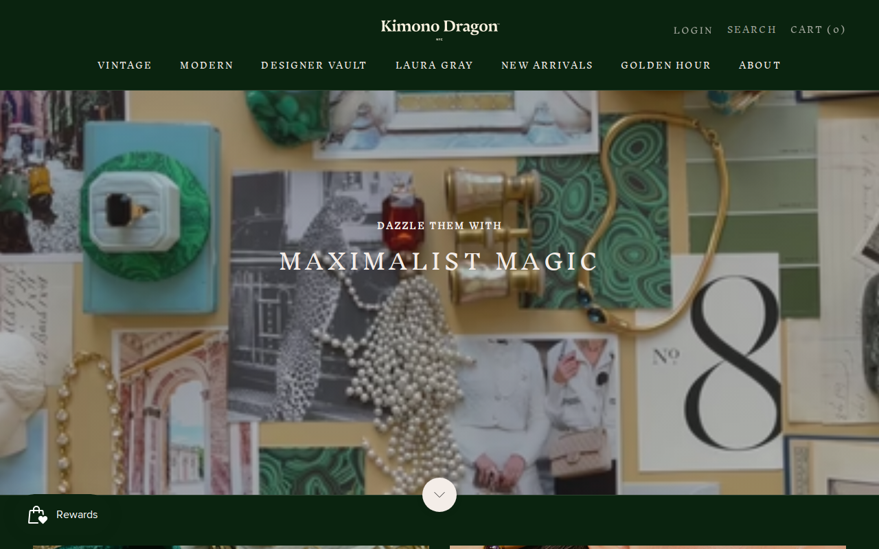 Kimono Dragon website preview