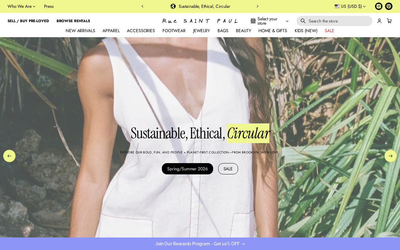 Rue Saint Paul website preview