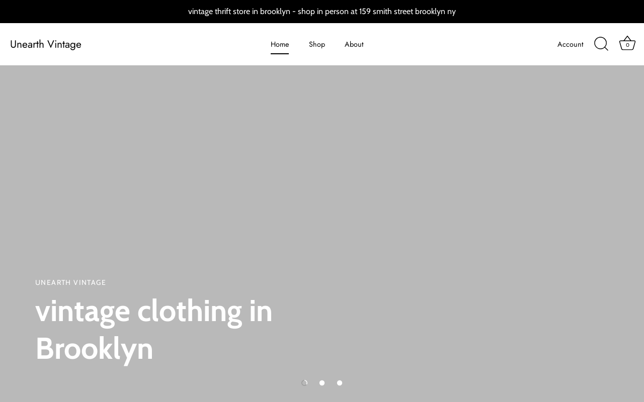 Unearth Vintage website preview