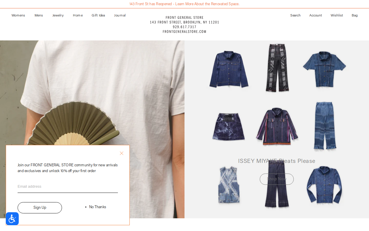 Front General Store website preview