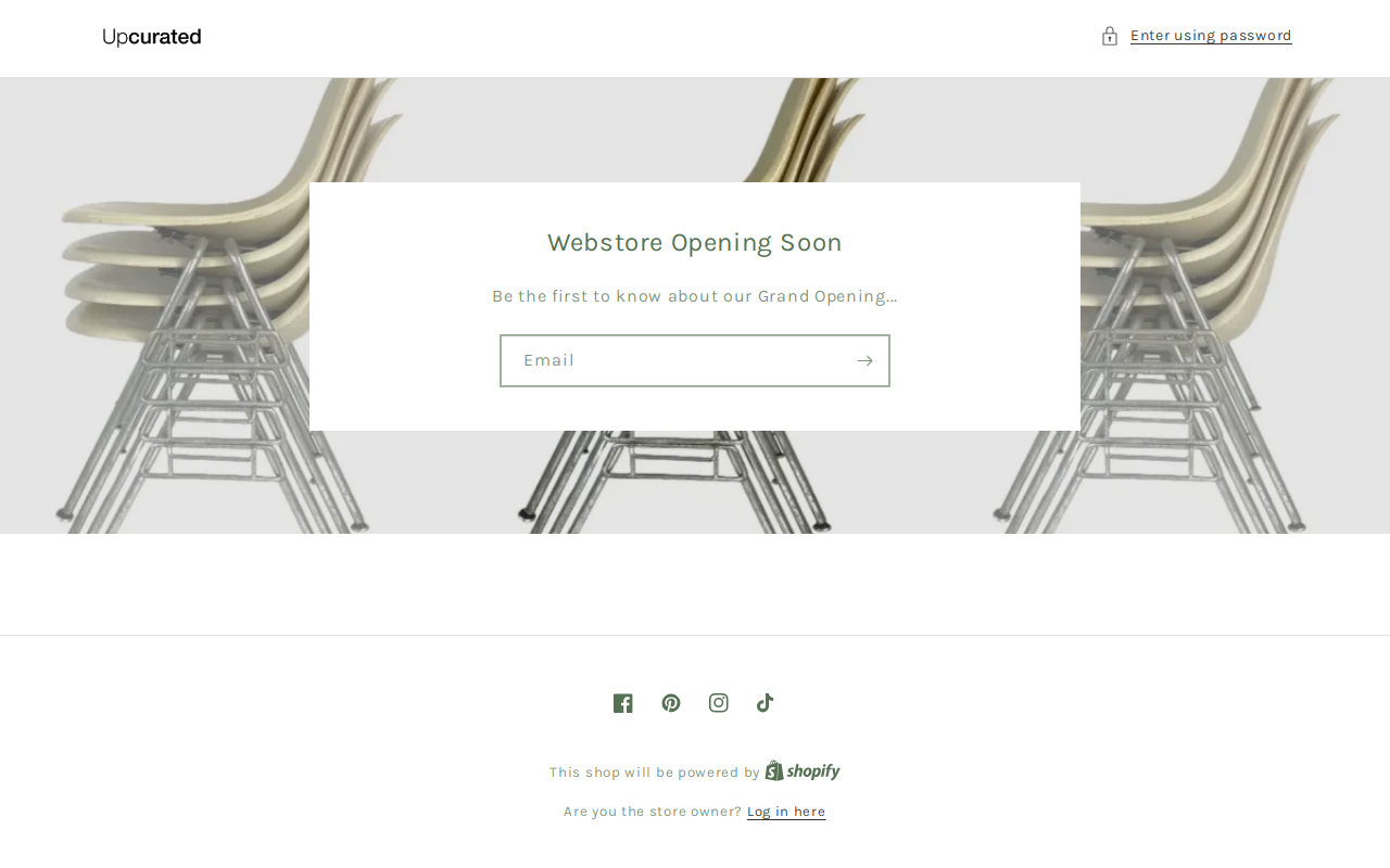 Upcurated website preview