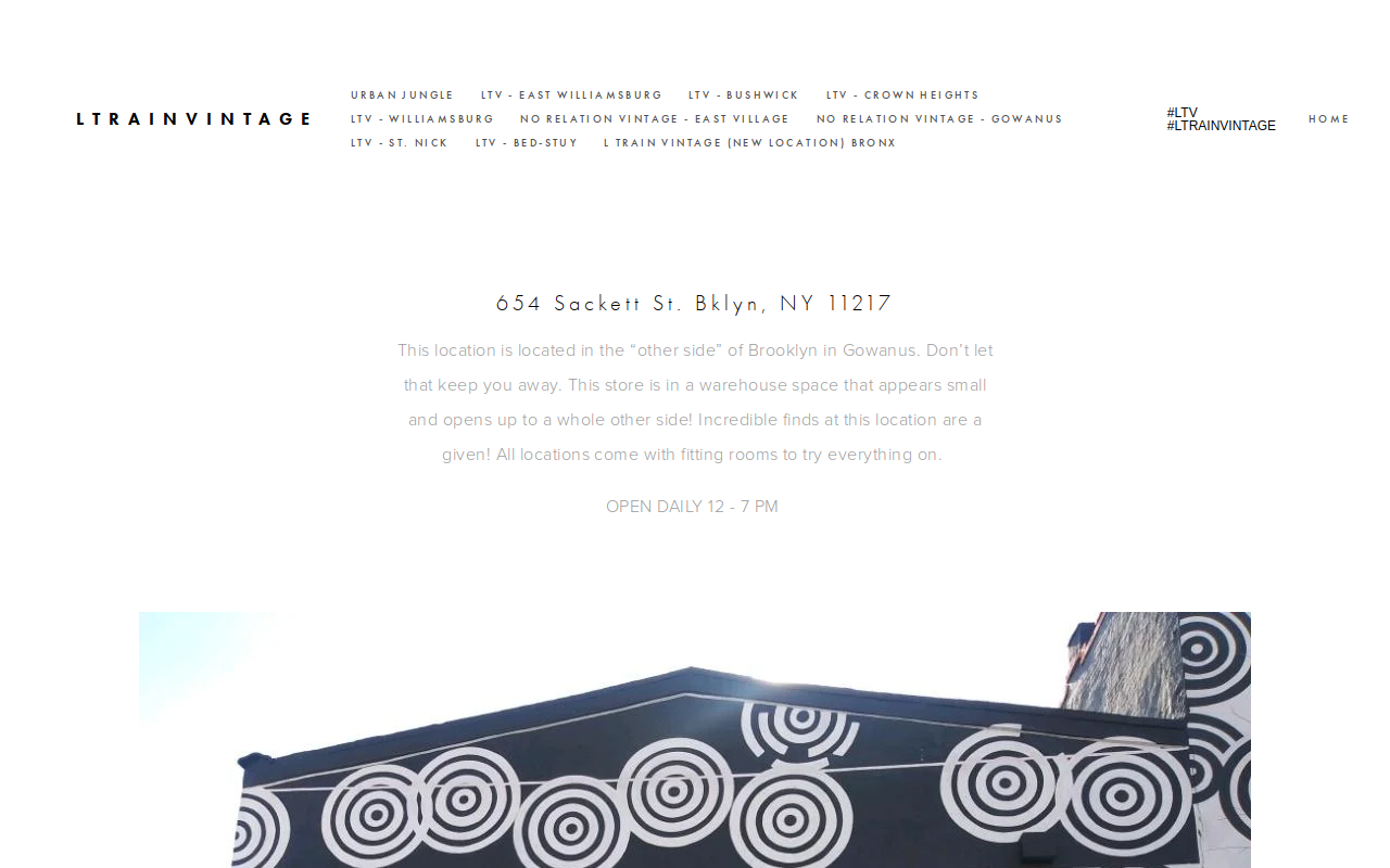 No Relation Vintage website preview