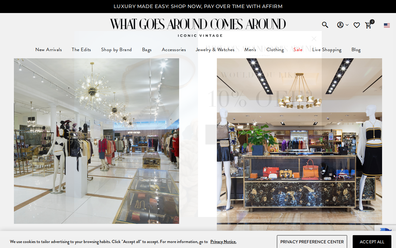 What Goes Around Comes Around website preview