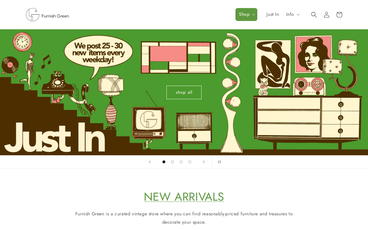 Furnish Green website preview