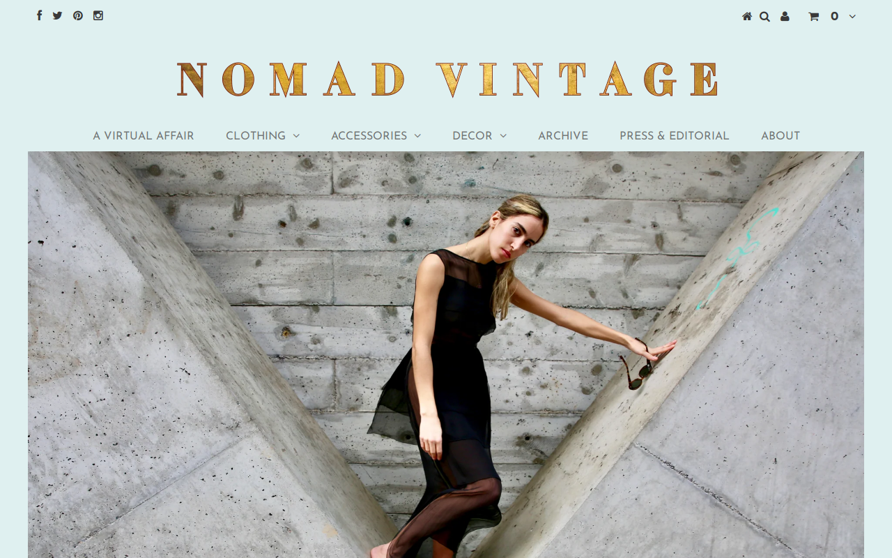 Nomadvintage.Com website preview