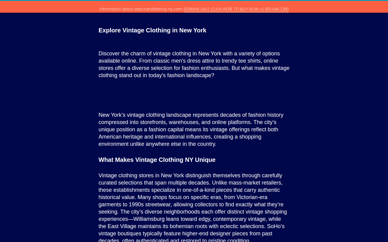 Search & Destroy website preview