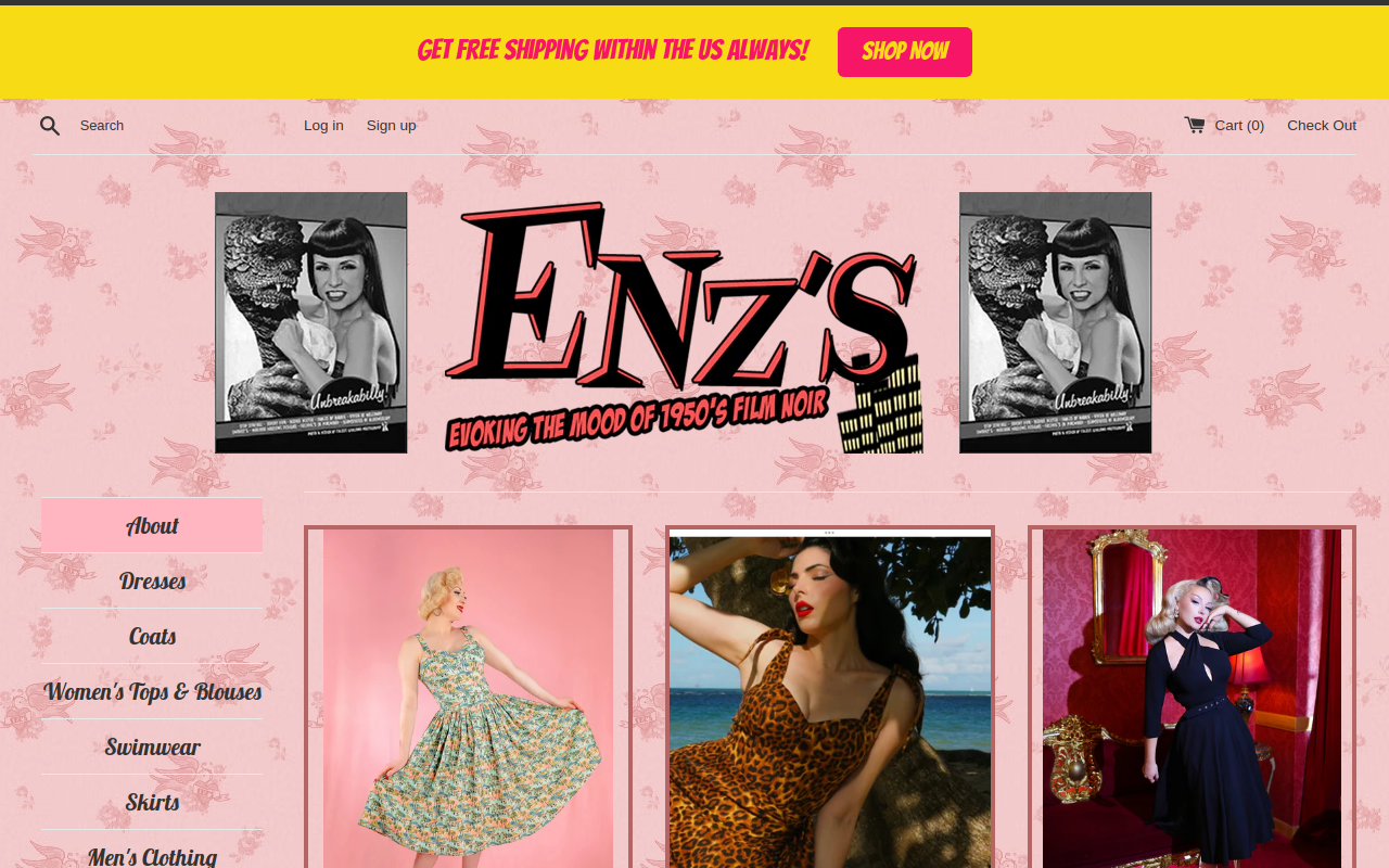 Enzs website preview
