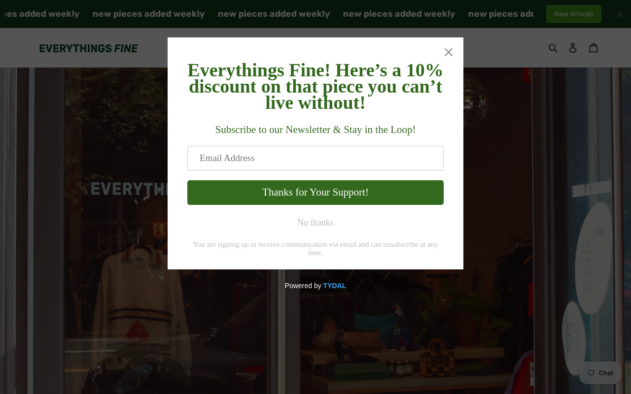 Everythings Fine Vintage website preview