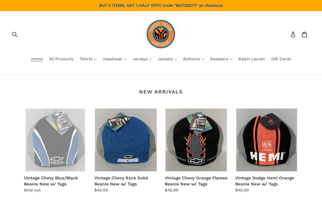 First Team Vintage website preview