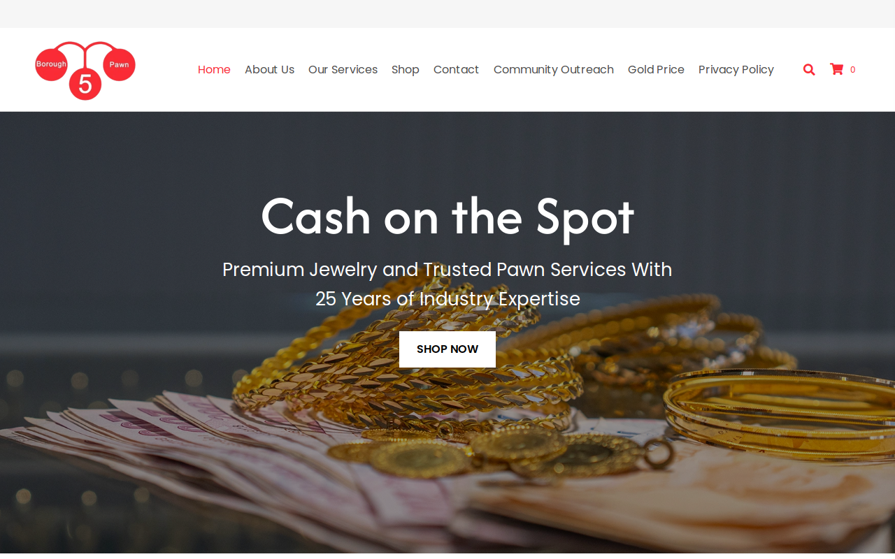 5 Borough Pawn Llc website preview