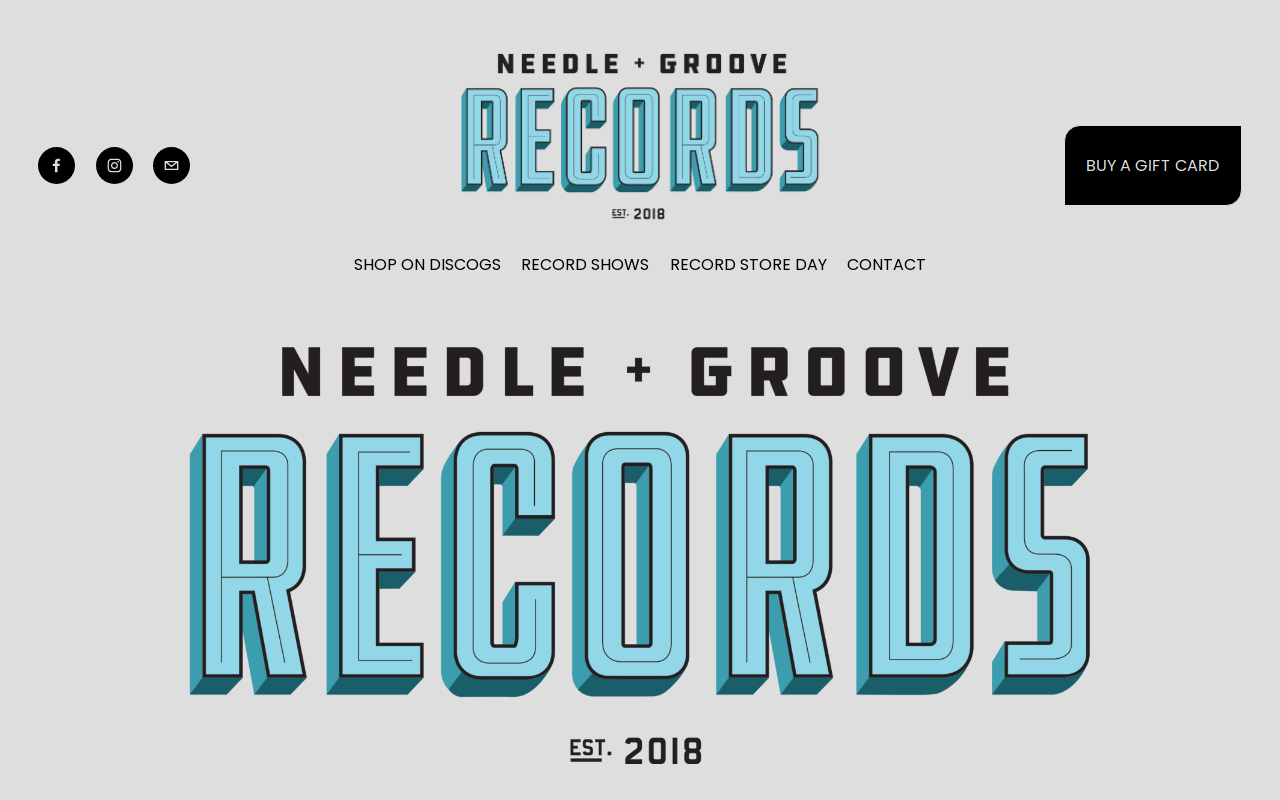 Needle and Groove Records website preview