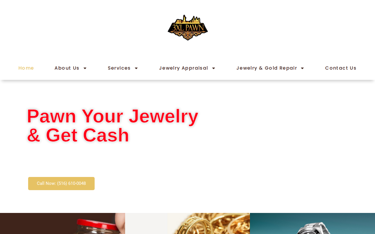 3XL Pawn Gold And Diamond Buyers | Pawn Shop 11520 website preview