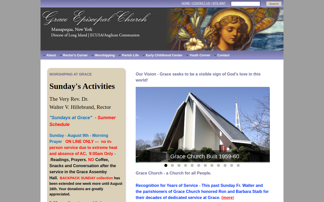 Grace Episcopal Church Thrift Shop website preview