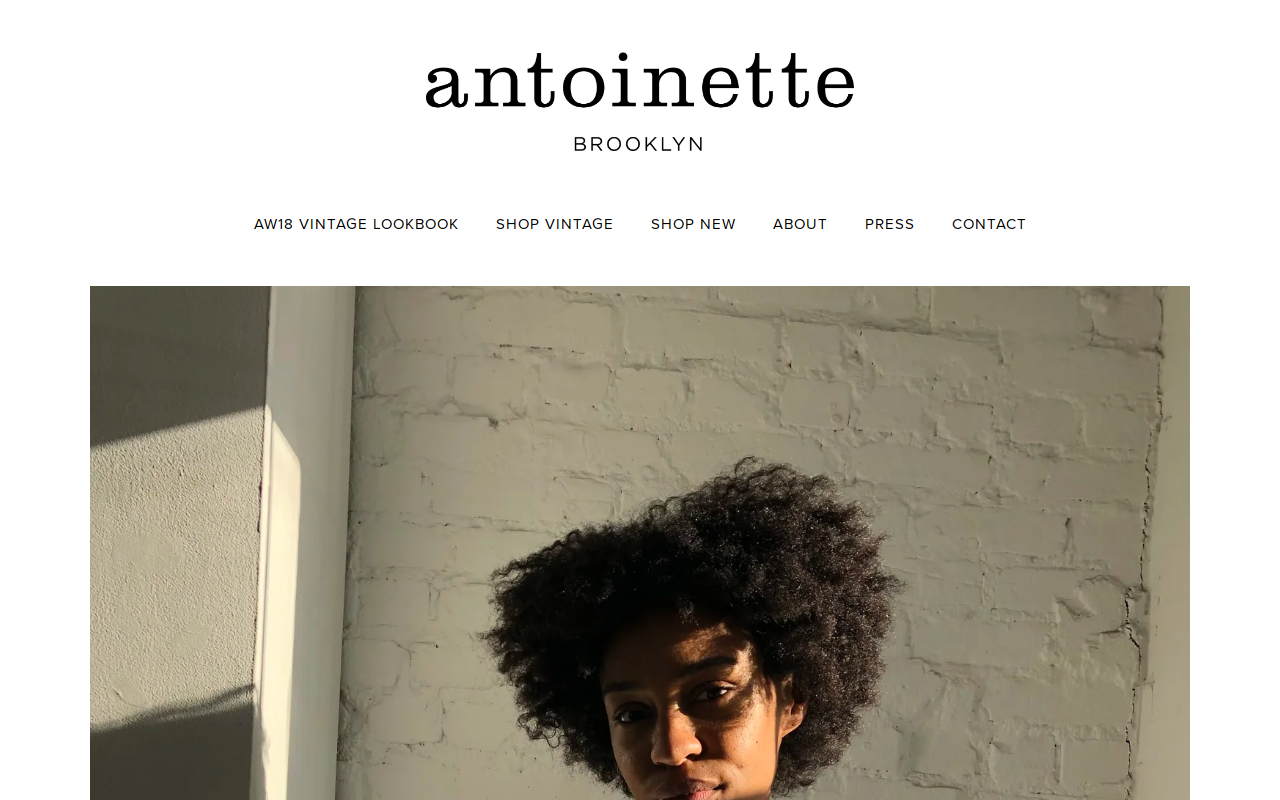 Antoinette website preview