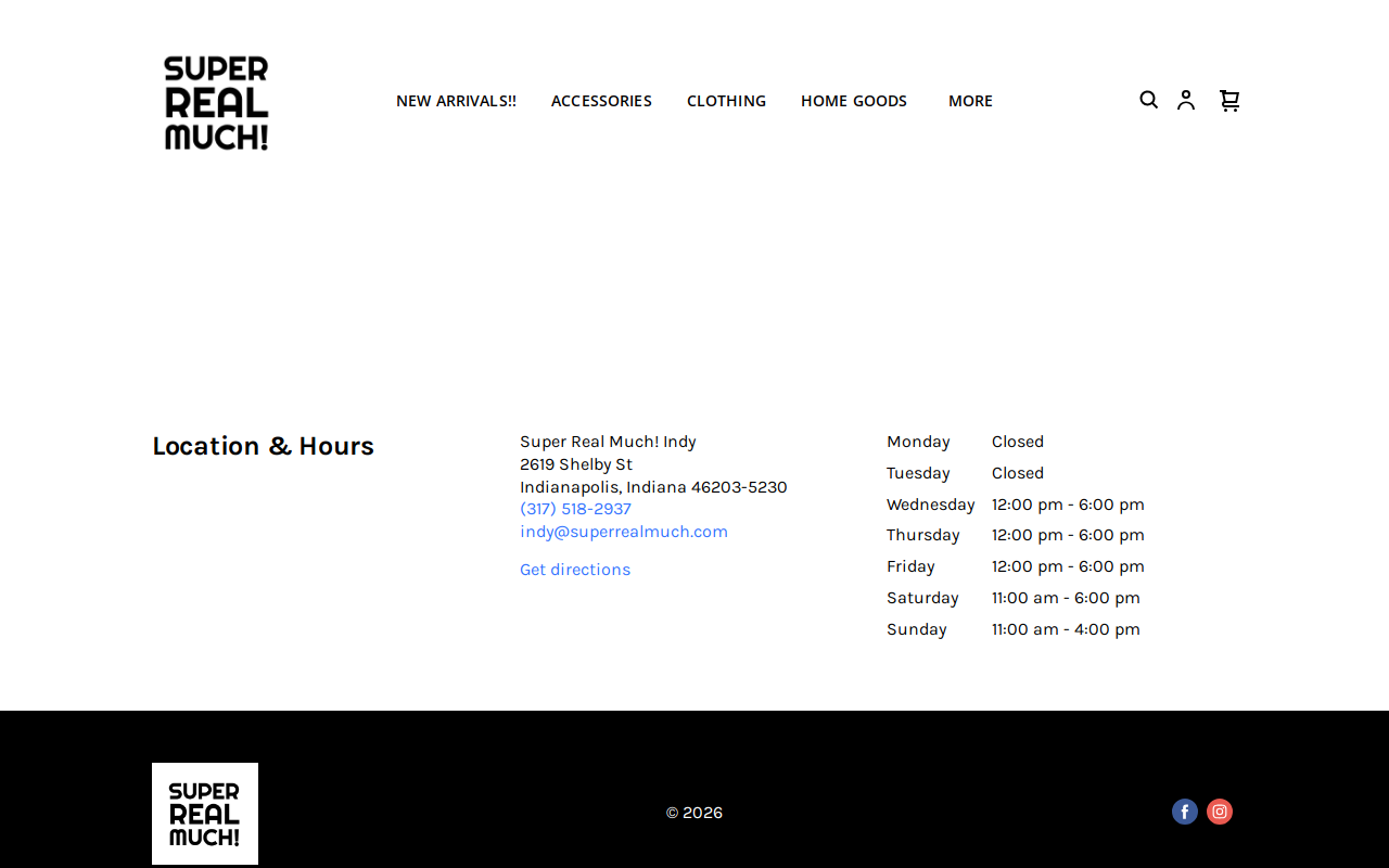 Super Real Much website preview