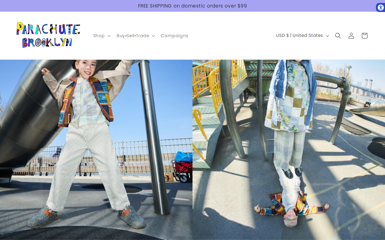 Parachute Brooklyn website preview
