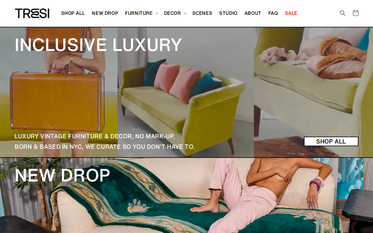 Tresi website preview
