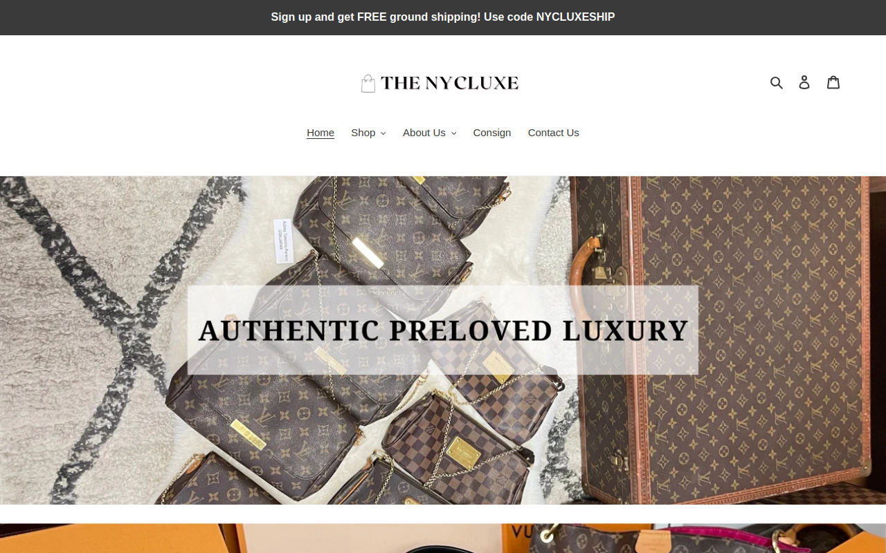 The NycLuxe website preview