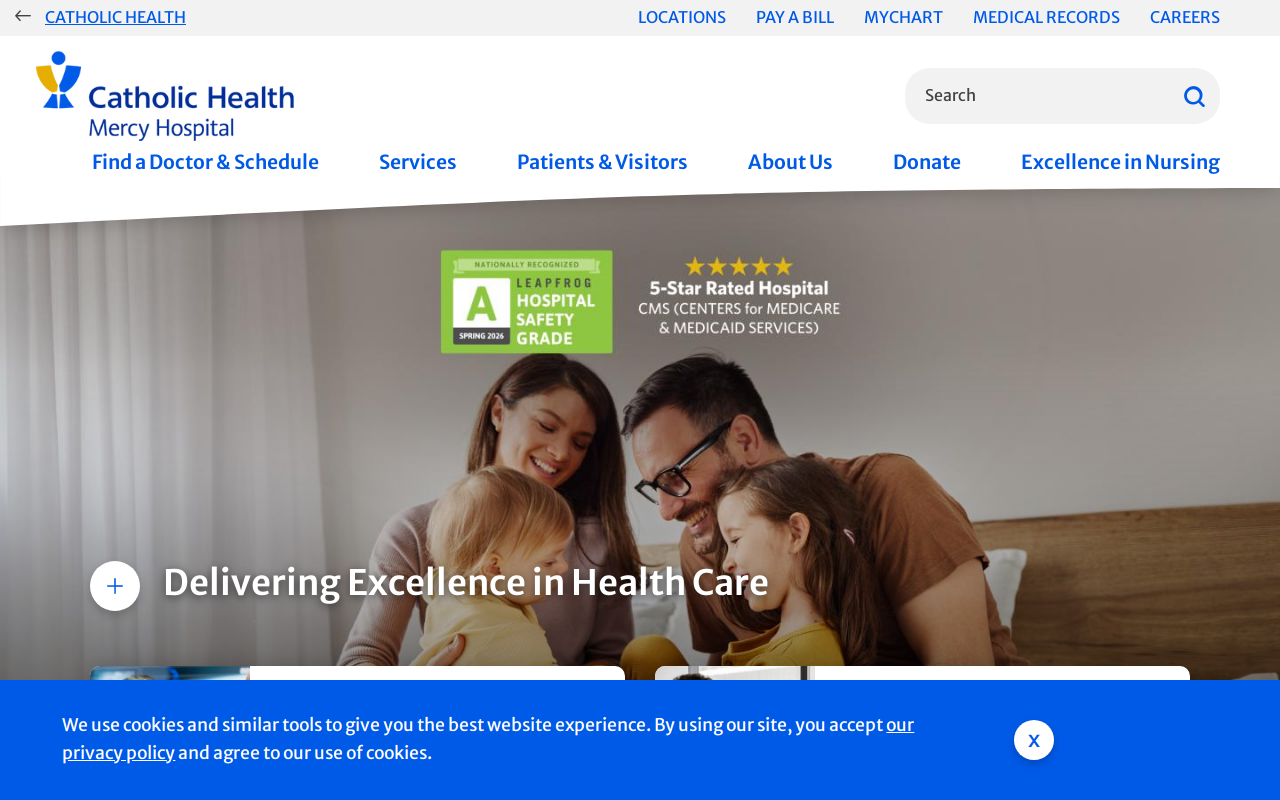 Mercy Medical Center website preview
