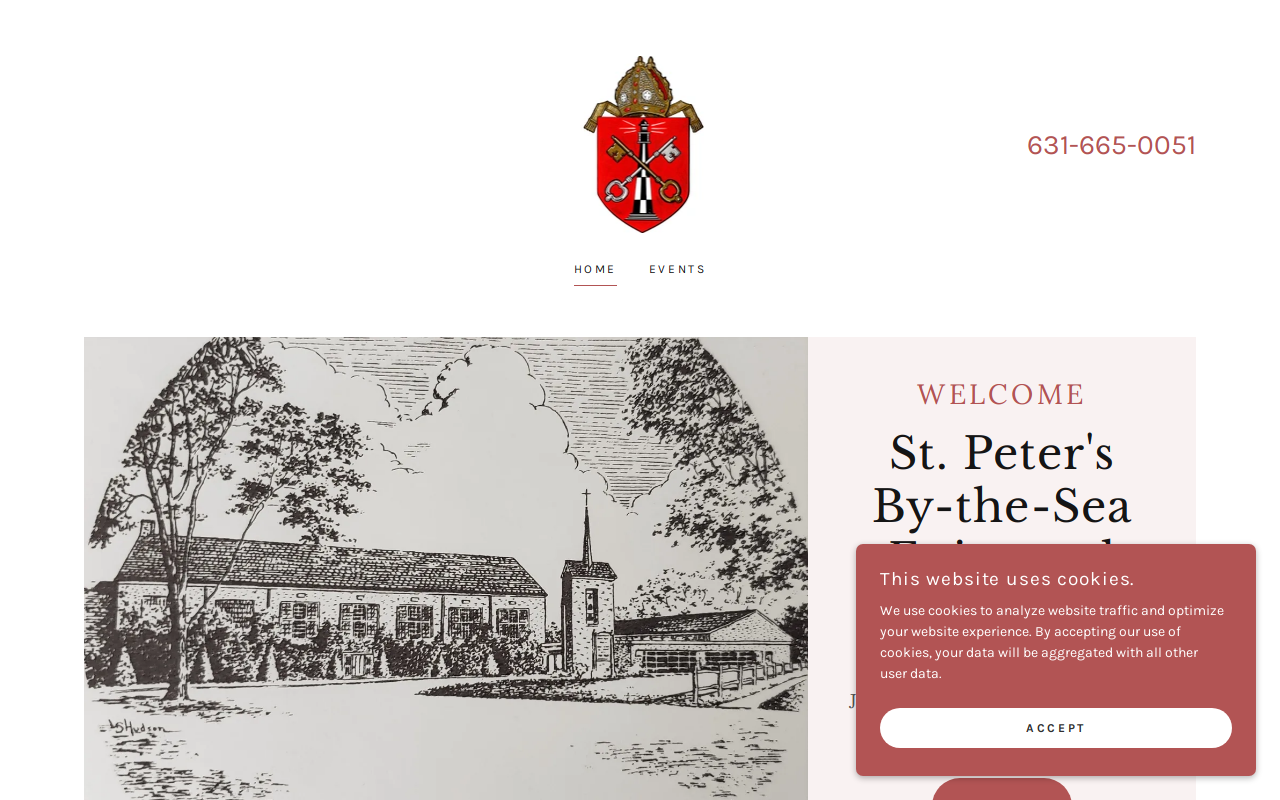 St Peter's By the Sea Thrift Shop website preview