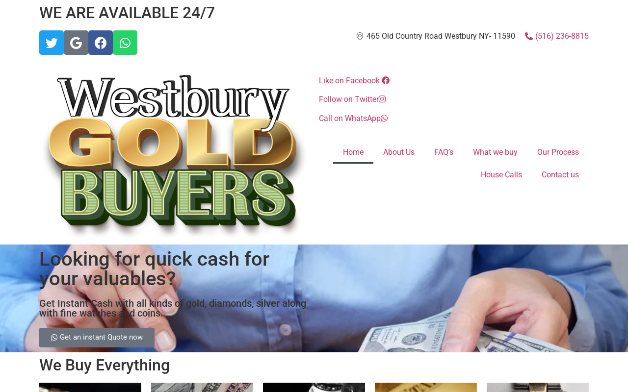 Westbury Gold Buyers website preview
