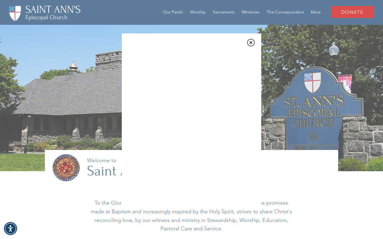 Saint Ann's Thrift Shop website preview